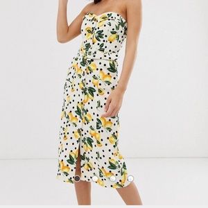 oasis lemon print dress